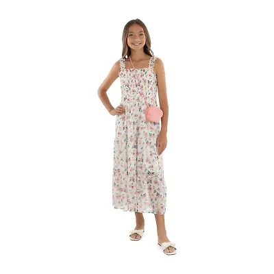 Speechless Big Kid Girls Floral Maxi Dress