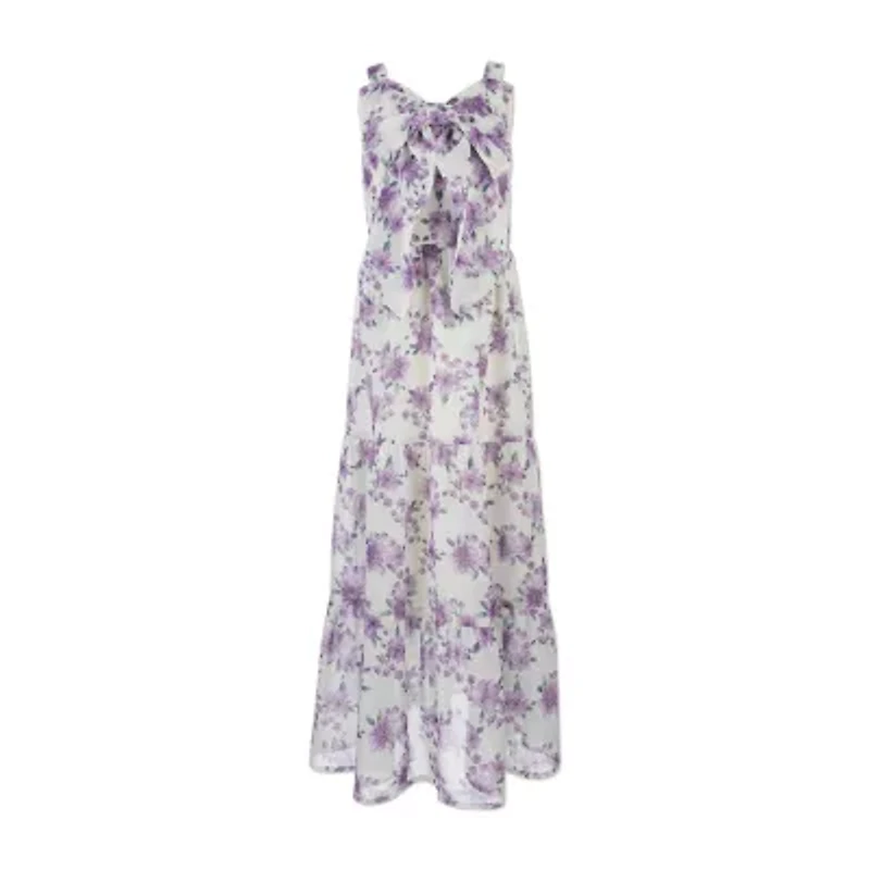 Speechless Big Kid Girls Sleeveless Floral Maxi Dress