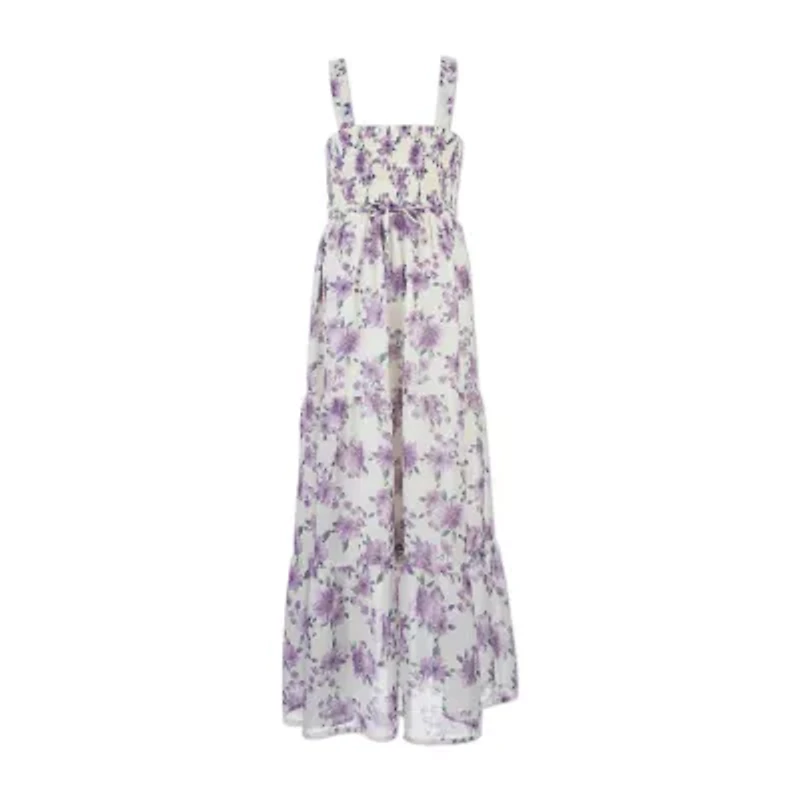 Speechless Big Kid Girls Sleeveless Floral Maxi Dress