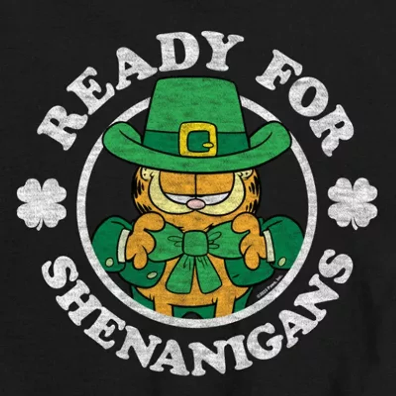 Little & Big Kid Boys Crew Neck Short Sleeve Regular Fit Garfield Graphic T-Shirt