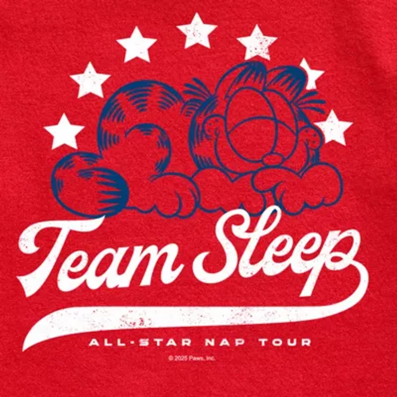 Little & Big Kid Boys Crew Neck Short Sleeve Regular Fit Garfield Graphic T-Shirt