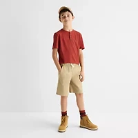 Thereabouts Little & Big Kid Boys Short Sleeve Regular Fit Henley Shirt