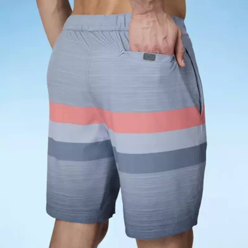 Free Country Seabreeze Stripe Mens Striped Swim Trunks