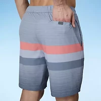 Free Country Seabreeze Stripe Mens Striped Swim Trunks
