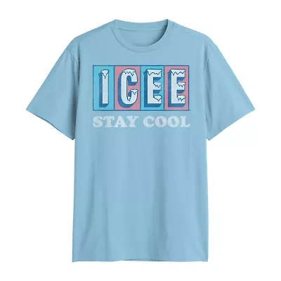 Mens Crew Neck Short Sleeve Regular Fit Graphic T-Shirt