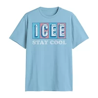 Mens Crew Neck Short Sleeve Regular Fit Graphic T-Shirt