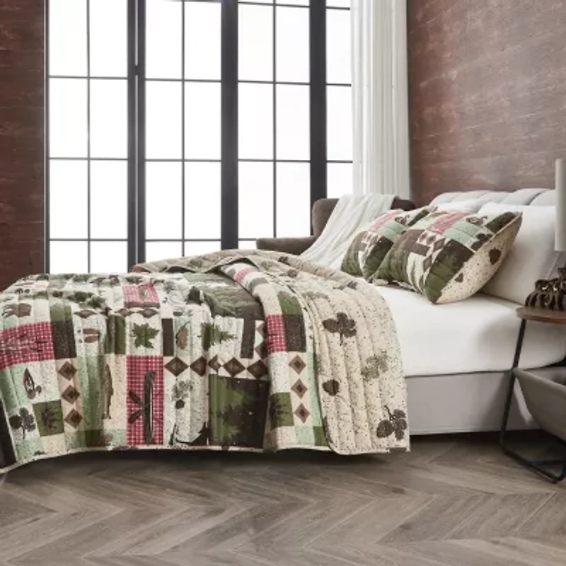 Linery Animal Mosaic Reversible Quilt Set