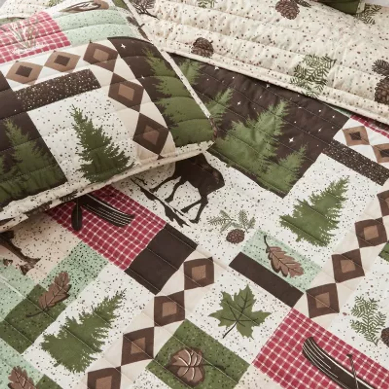 Linery Animal Mosaic Reversible Quilt Set