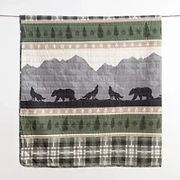 Linery Mountainscape Reversible Quilt Set