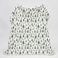 Linery Lodge Trees Reversible Quilt Set