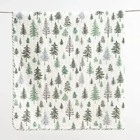 Linery Lodge Trees Reversible Quilt Set