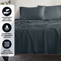 SUPERIOR® Rayon From Bamboo Cooling Silky 300tc Deep Pocket Sheet Set