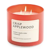Distant Lands Crisp Applewood 3-Wick Scented Jar Candle