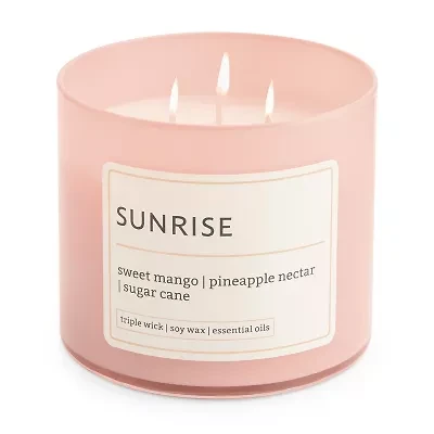 Distant Lands 14oz  Sunrise 3-Wick Scented Jar Candle