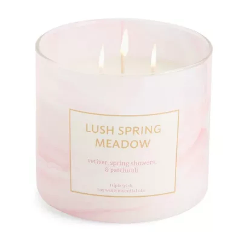 Distant Lands Lush Spring Meadow 3-Wick Scented Jar Candle