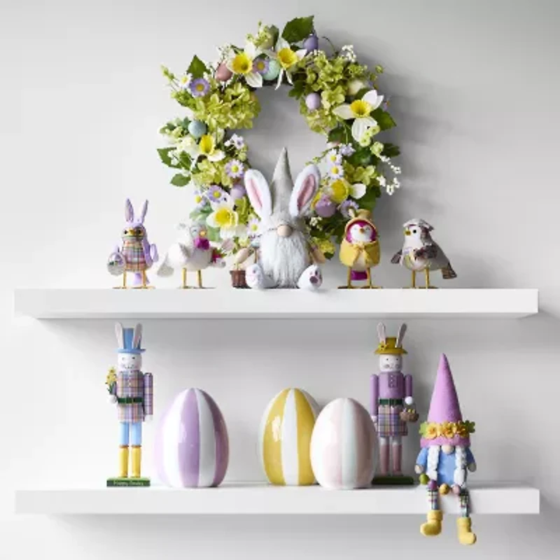 Layerings 8" Stripe Egg Easter Tabletop Decor