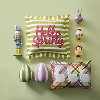 Layerings Hello Spring Square Throw Pillow