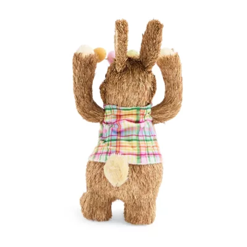Layerings Sisal Bunny With Garland Easter Tabletop Decor