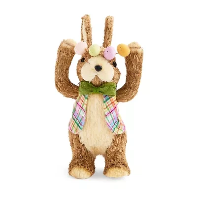 Layerings Sisal Bunny With Garland Easter Tabletop Decor