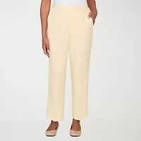Alfred Dunner Al Fresco Womens Straight Mid Rise Pull-On Pant