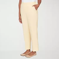 Alfred Dunner Al Fresco Womens Straight Mid Rise Pull-On Pant
