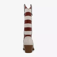 Mia Girl Womens Americana Stacked Heel Cowboy Boots