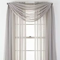 Home Expressions Rod Pocket Sheer Single Curtain Panel