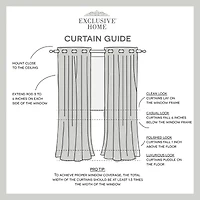 Exclusive Home Curtains Finesse Grommet Top Light-Filtering Set of 2 Curtain Panel