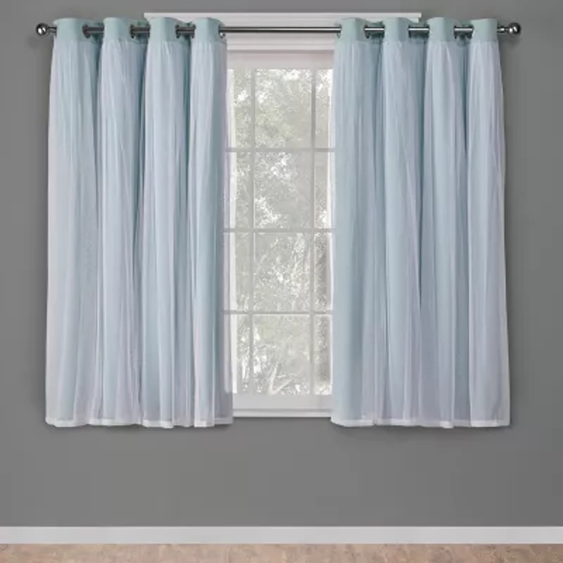 Exclusive Home Curtains Catarina Grommet Top Energy Saving Blackout Set of 2 Curtain Panel