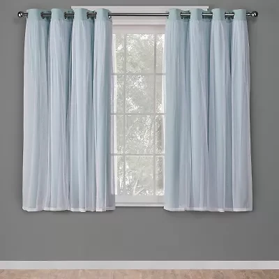 Exclusive Home Curtains Catarina Grommet Top Energy Saving Blackout Set of 2 Curtain Panel