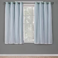 Exclusive Home Curtains Catarina Grommet Top Energy Saving Blackout Set of 2 Curtain Panel