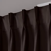 Exclusive Home Curtains Sateen Pinch Pleat Energy Saving Blackout Set of 2 Curtain Panel