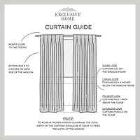 Exclusive Home Curtains Sateen Button Back Tab Energy Saving Blackout Set of 2 Curtain Panel