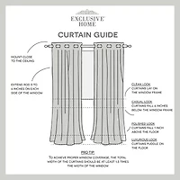 Exclusive Home Curtains Academy Grommet Top Energy Saving 100% Blackout Set of 2 Curtain Panel