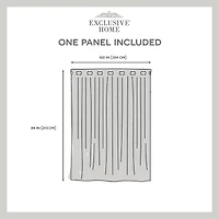 Exclusive Home Curtains Sateen Patio Energy Saving Blackout Grommet Top Single Door Curtain