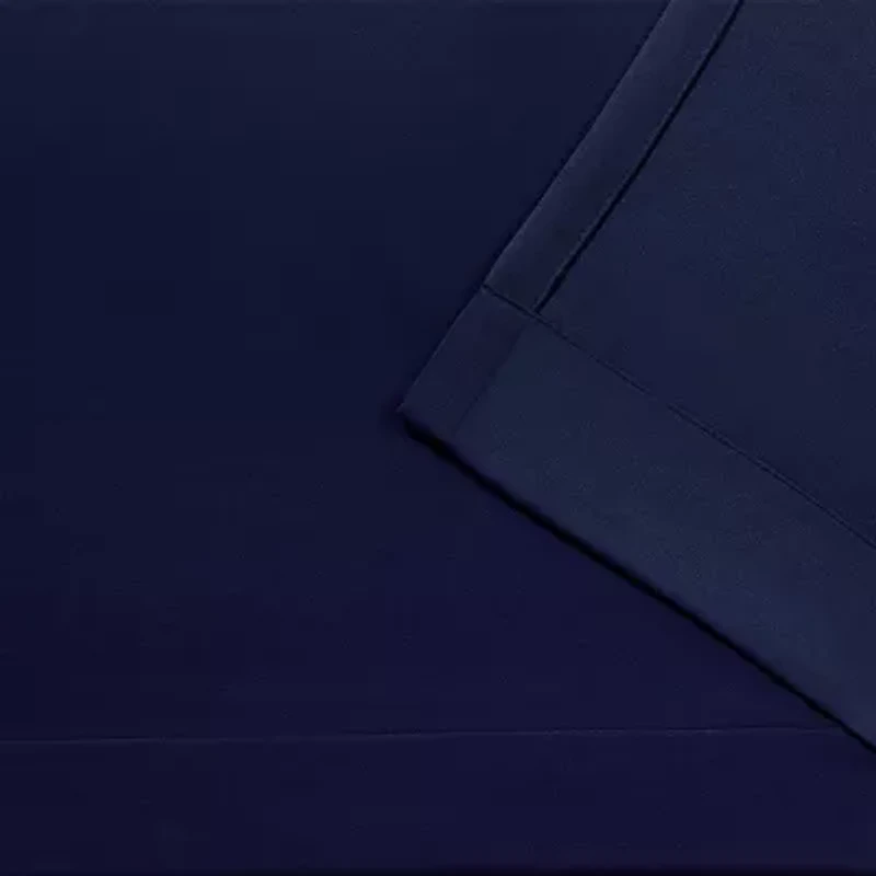 Exclusive Home Curtains Sateen Pinch Pleat Energy Saving Blackout Set of 2 Curtain Panel