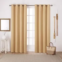 Exclusive Home Curtains Sateen Grommet Top Blackout Set of 2 Curtain Panel
