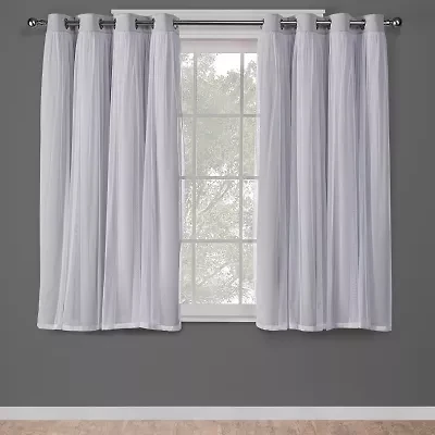 Exclusive Home Curtains Catarina Grommet Top Energy Saving Blackout Set of 2 Curtain Panel