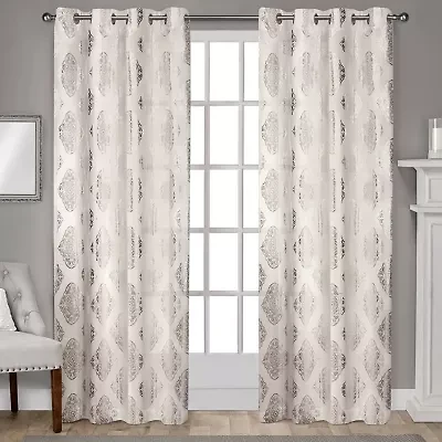 Exclusive Home Curtains Augustus Grommet Top Light-Filtering Set of 2 Curtain Panel