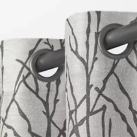 Exclusive Home Curtains Branches Grommet Top Light-Filtering Set of 2 Curtain Panel