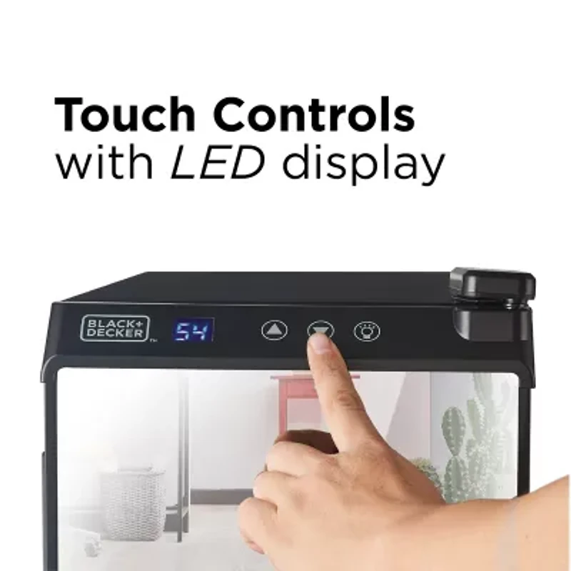 BLACK+DECKER Thermoelectric 8-Bottle Wine Cellar with Mirrored Glass Door