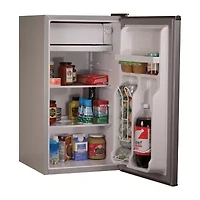 BLACK+DECKER 3.2-Cu. Ft. Compact Refrigerator - Stainless Steel