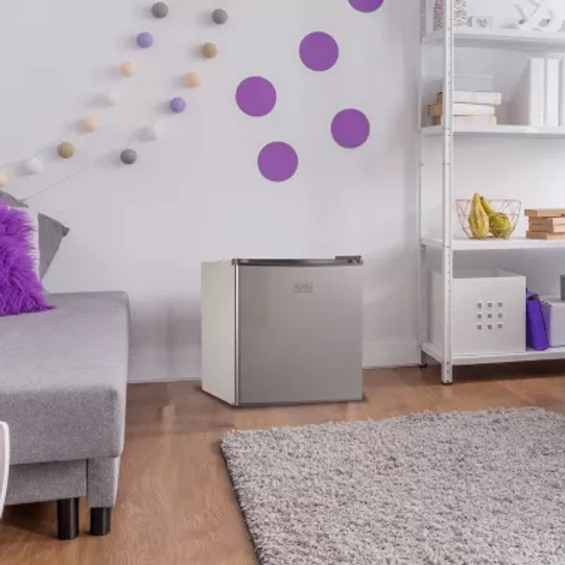 BLACK+DECKER 1.7-Cu. Ft. Compact Refrigerator - Stainless Steel