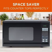 Commercial Chef 0.9-Cu. Ft. Countertop Microwave with Push Button Door Release