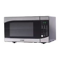 Commercial Chef 0.9-Cu. Ft. Countertop Microwave with Push Button Door Release - Stainless Steel Trim
