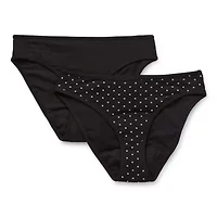 Playground Pals Little & Big Kid Girls 2 Pack Period + Leak Resistant High Cut Panty Rj4491c-As1