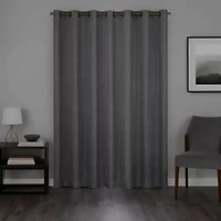 Eclipse Hazel Texture Grommet Top Blackout Single Curtain Panel