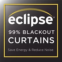 Eclipse Hazel Texture Grommet Top Blackout Single Curtain Panel