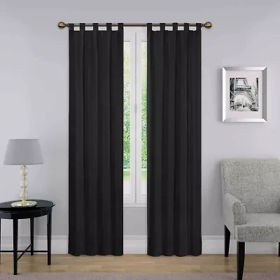 Pairs To Go Montana Tab Top Light-Filtering Set of 2 Curtain Panel