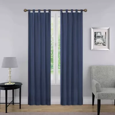 Pairs To Go Montana Tab Top Light-Filtering Set of 2 Curtain Panel